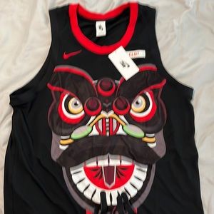 NWT Nike x CLOT NRG Lion Dance Jersey Chinese New Year CK0094-010 Men's xl